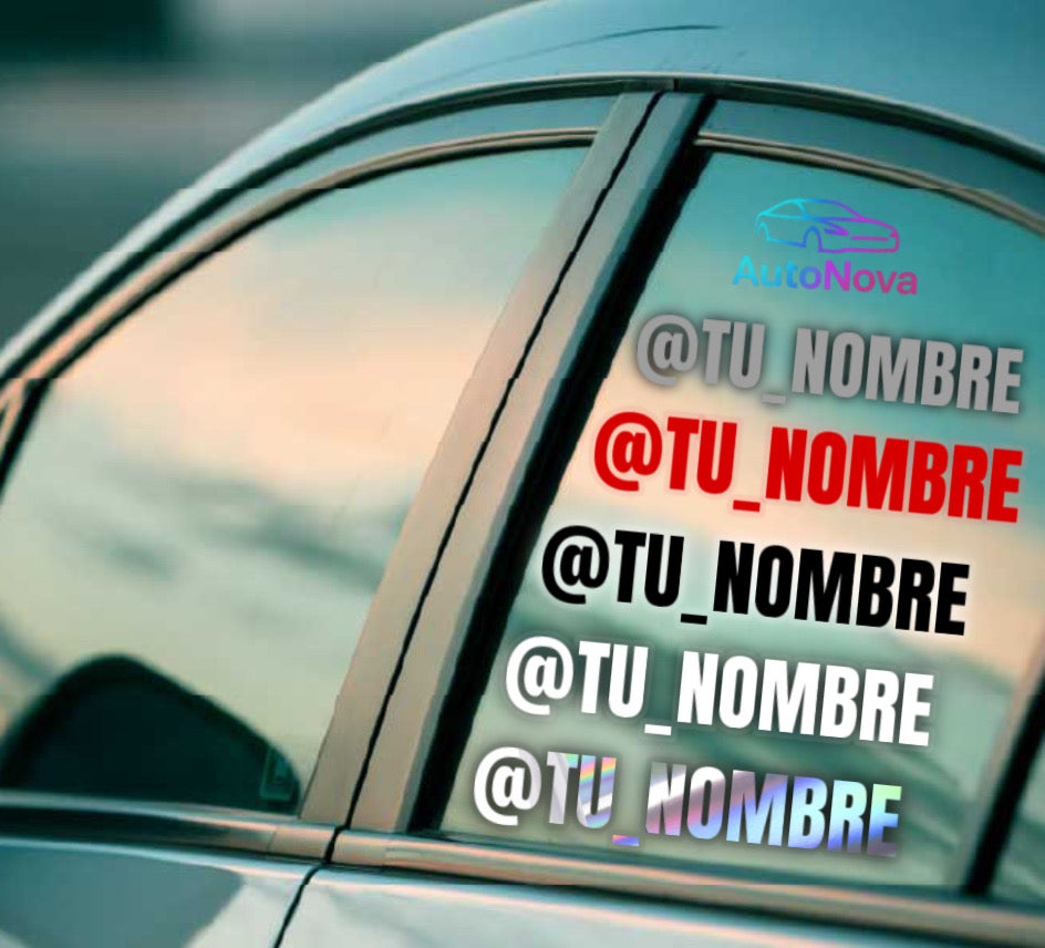 PEGATINA NOMBRE PERSONALIZADO